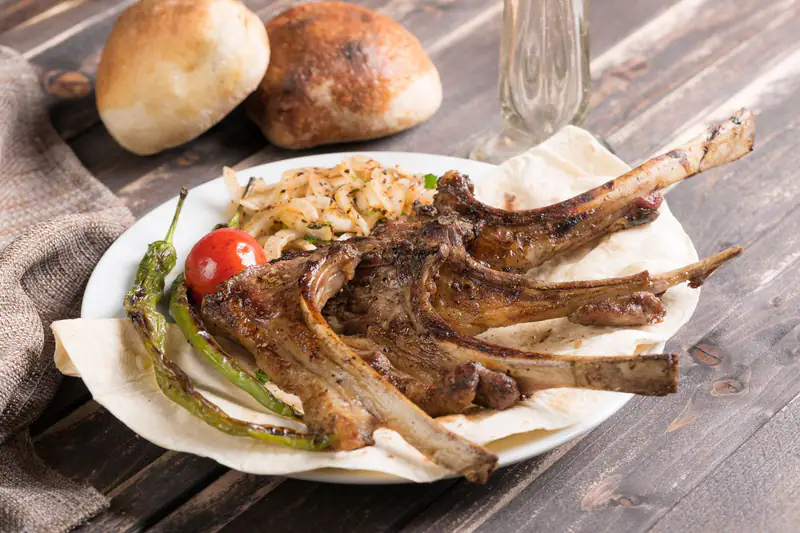 Grilled lamb chops